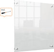 Nobo draagbaar wandgemonteerd mini whiteboard - 450 x 450 millimeter - inclusief marker - transparant acryl