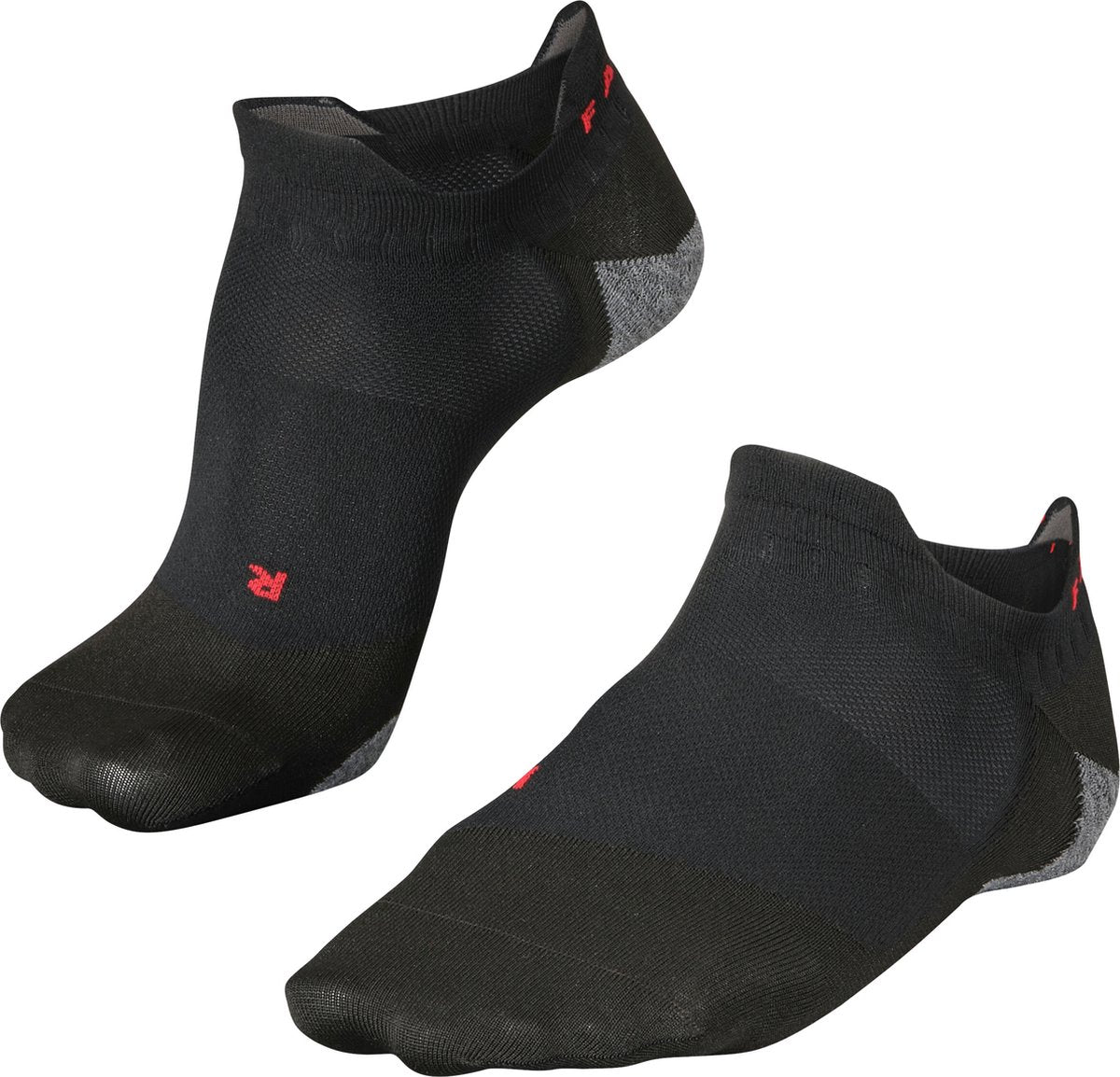 Falke ru5 race invisible anti-blister funktionelt materiale løbestrømper herre sorte - str. 44-45