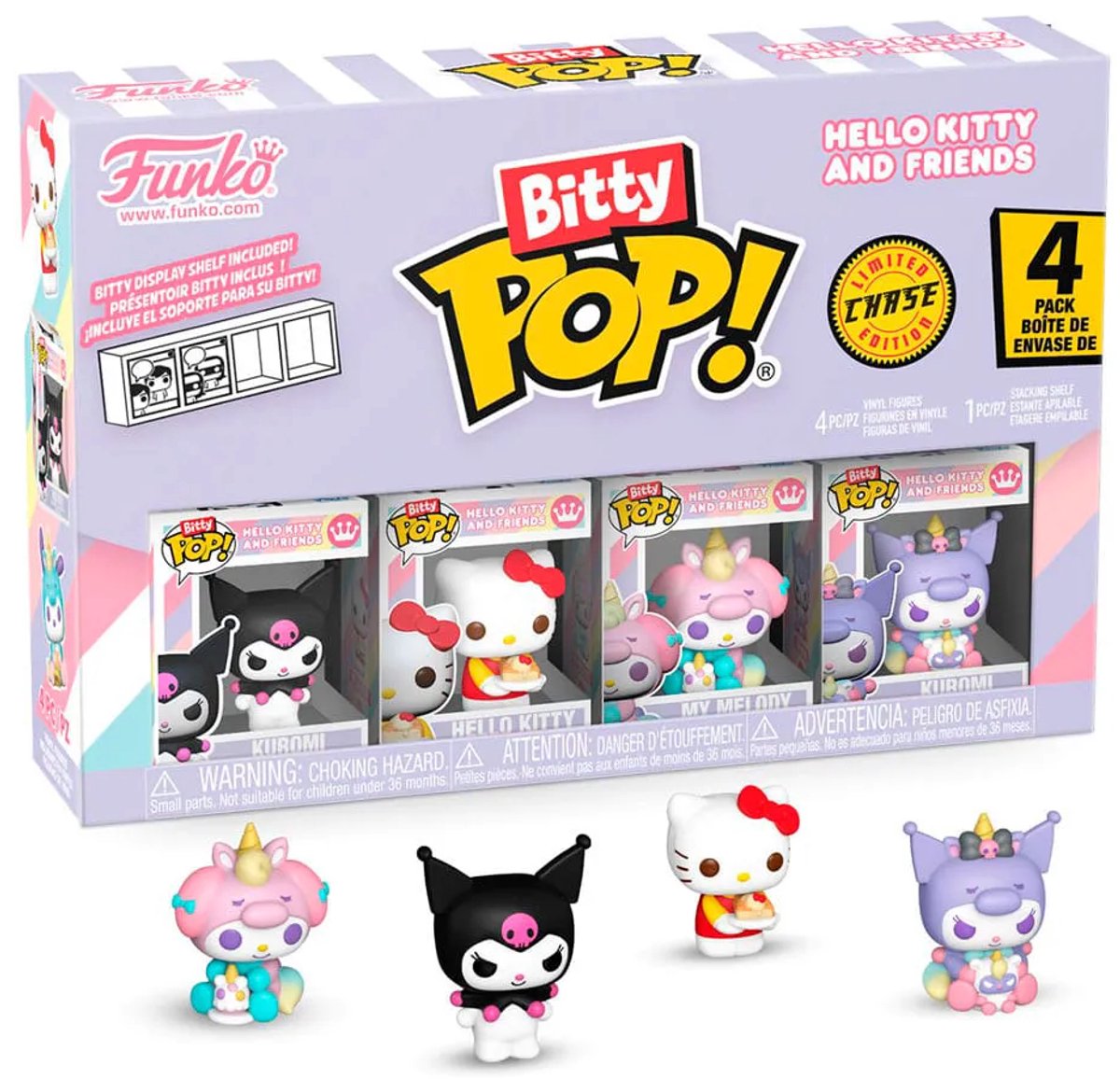 Funko bidy pop! - hello kitty og venner - kuromi hello kitty min melodi tilfældige jagt