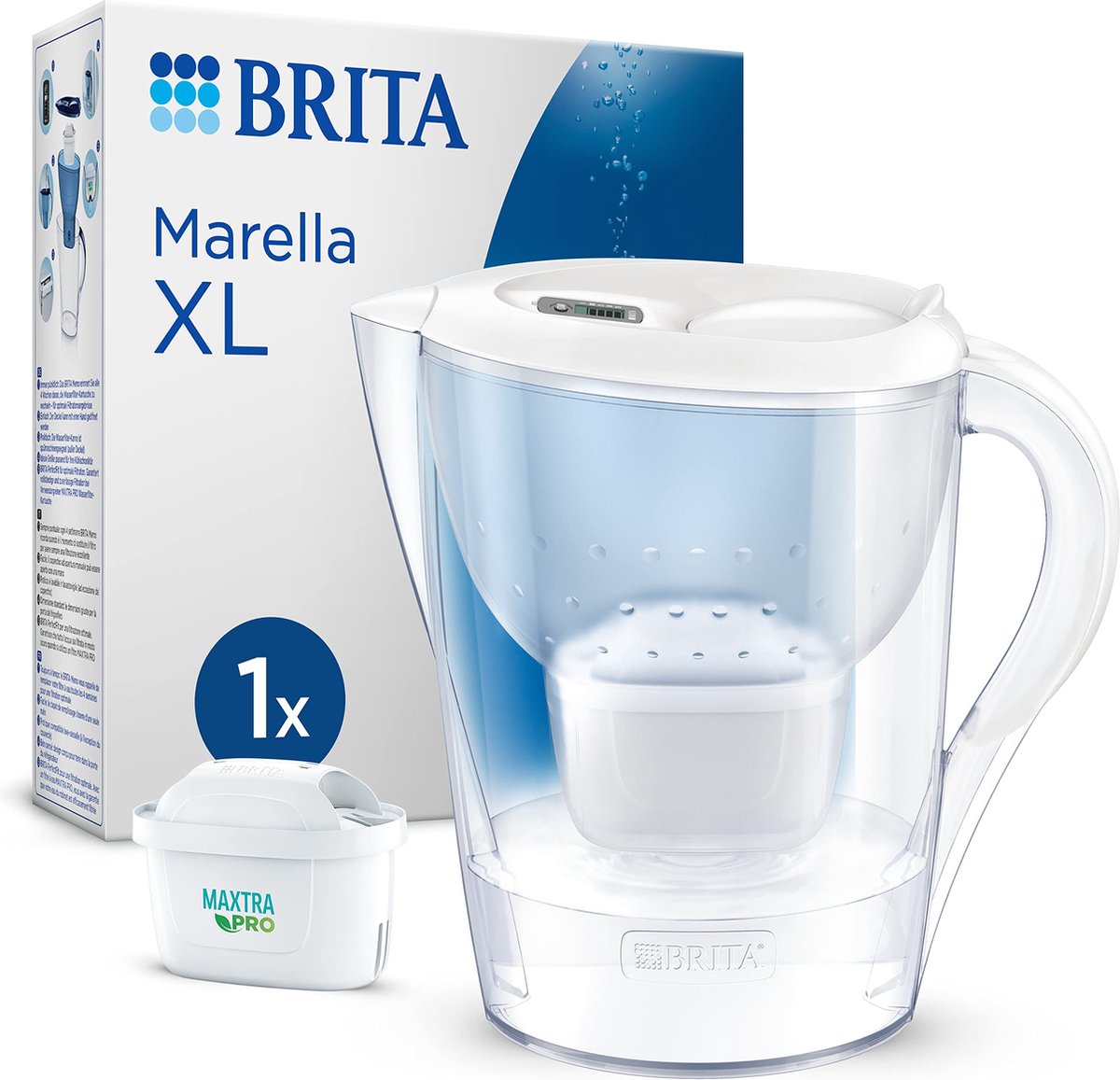 Brita marella xl + 1 filter maxtra pro pure performance biły
