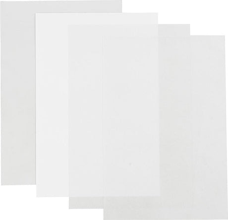 Creativ virksomhed https: www.cchobby.nl sheets-shrink-foil-sheet-20x30-cm-thickness-0-3-mm-transparent-gloss-matt-transparent-matt-white-4-sheet-1-box