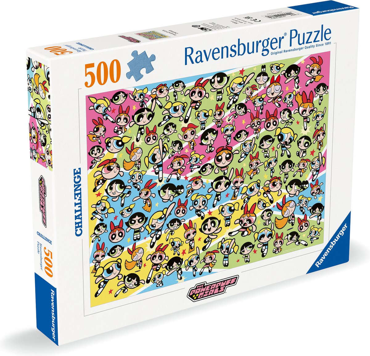 Ravensburger puslespil powerpuff piger - puslespil - 500 brikker