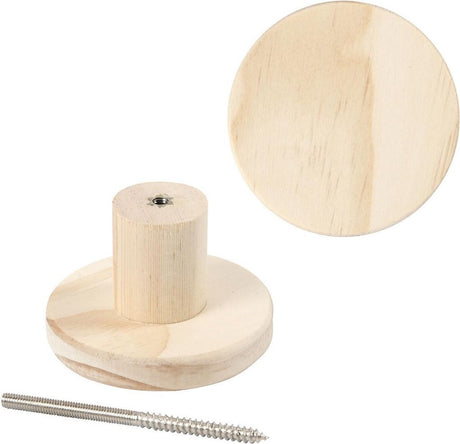 Creativ virksomhed https: www.cchobby.nl knagerække-rund-4-5-cm-7-cm-1-stykke