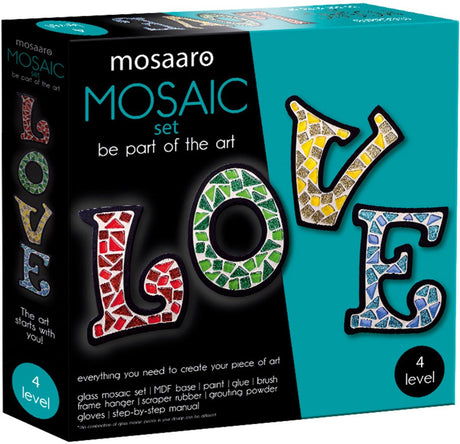 Mosaaro mosaik håndværk sæt elsker kreativt legetøj multicolor.
