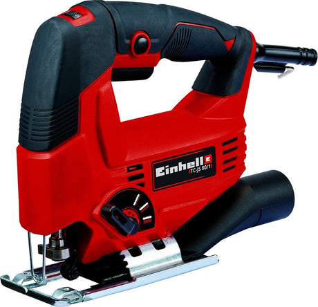 Einhell elektrisk stiksav tc-js 80 1 - 550 w - slagfrekvens 1000-3000 t min - slaghøjde: 20 mm - geringssnit: max. 45°