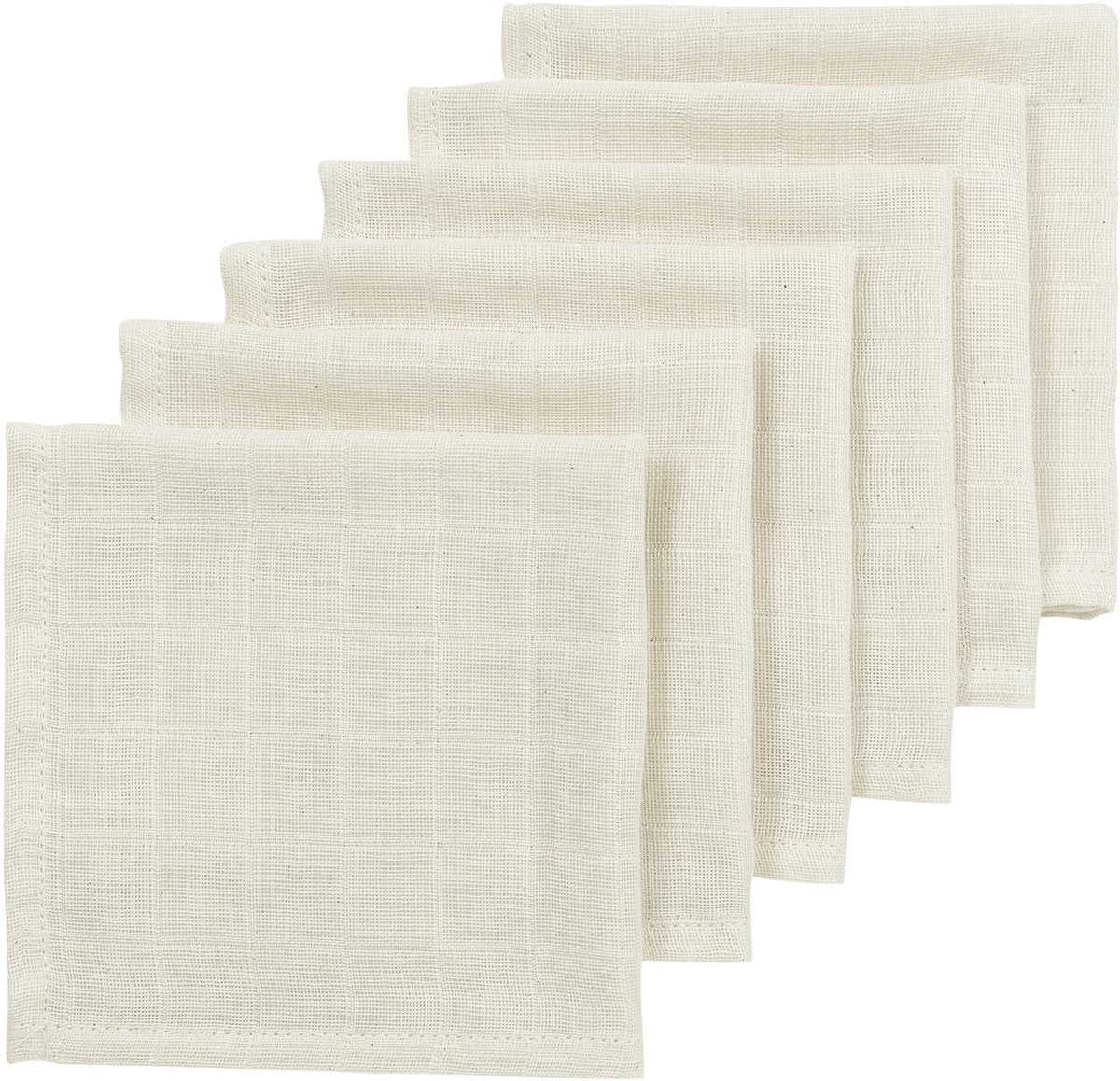 Meyco baby nature mundservietter - hydrofile - 6-pak - 30x30cm