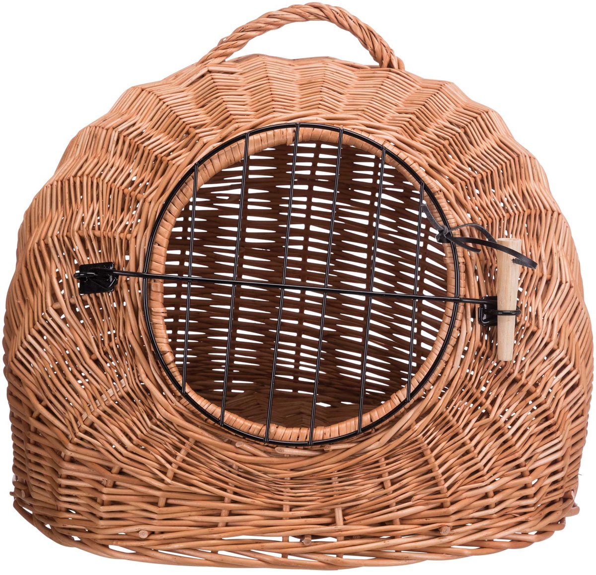 Trixie rattan kattekurv med låge - ø 50cm