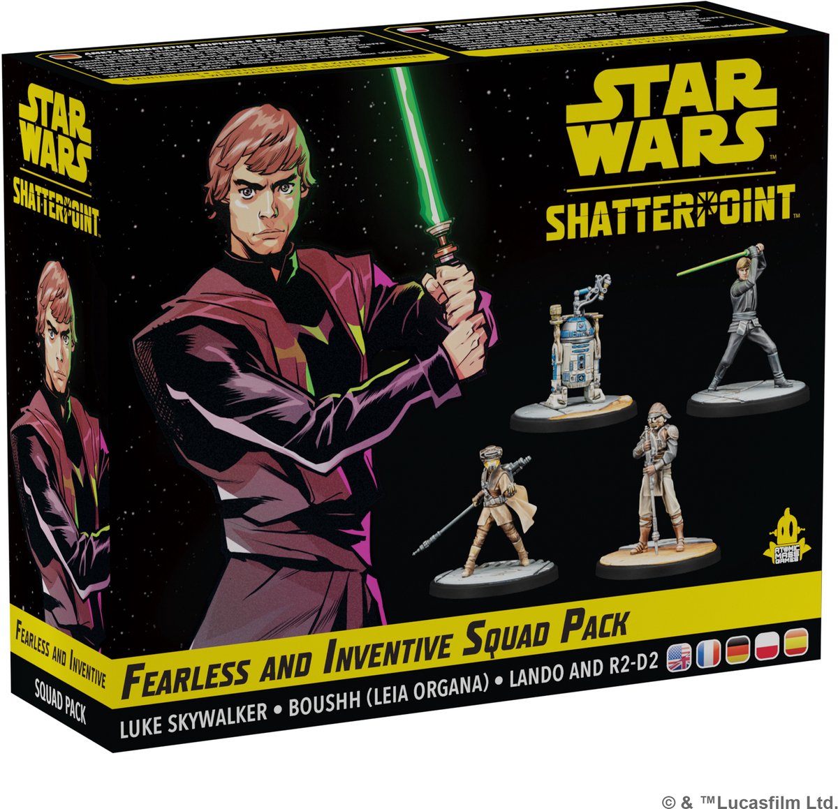Atomic masse-spil star wars shatterpoint frygtløs og opfindsom holdpakke - en fr de pl es