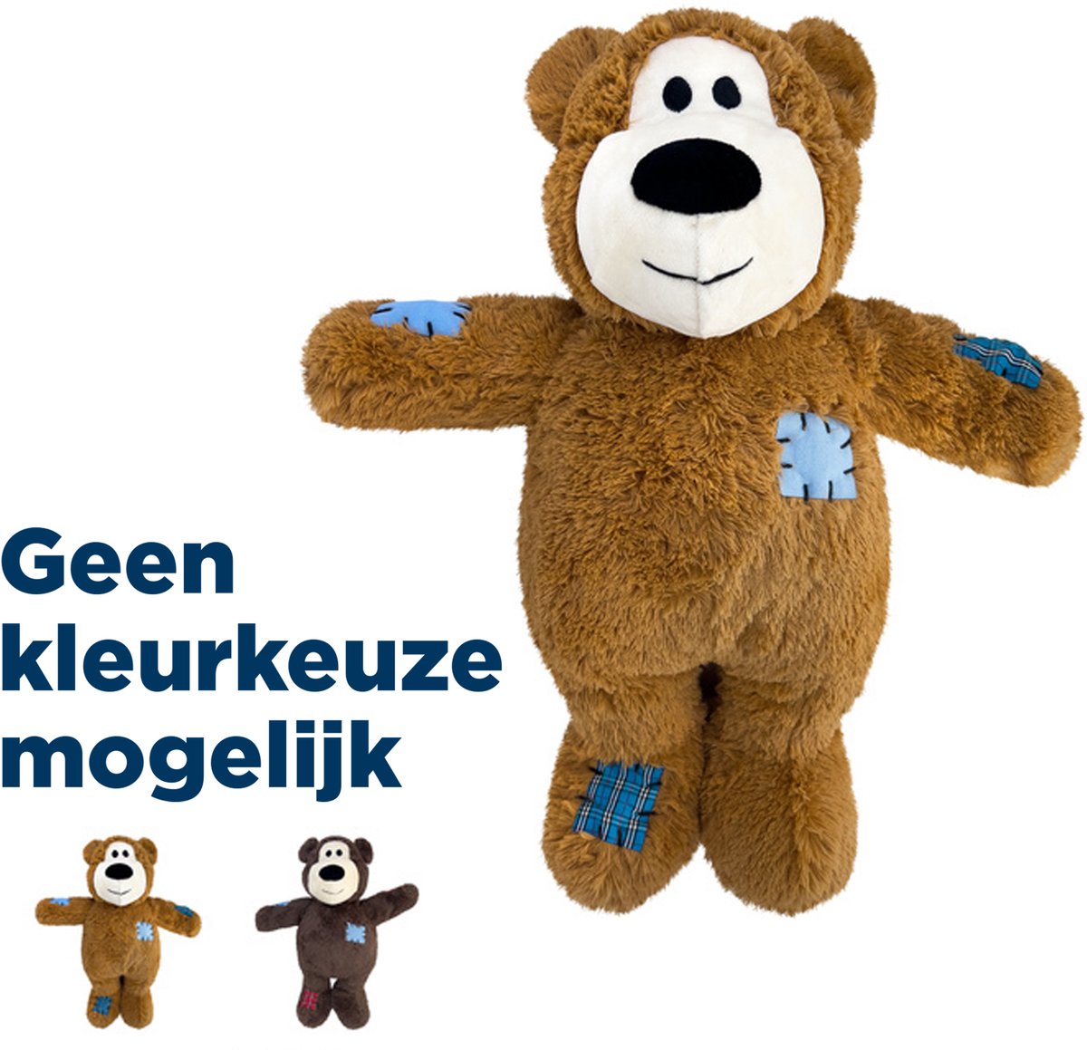 Kong knots bear jumbo - krammetøj - 21,6x12,7x25,4 cm assorteret jumbo