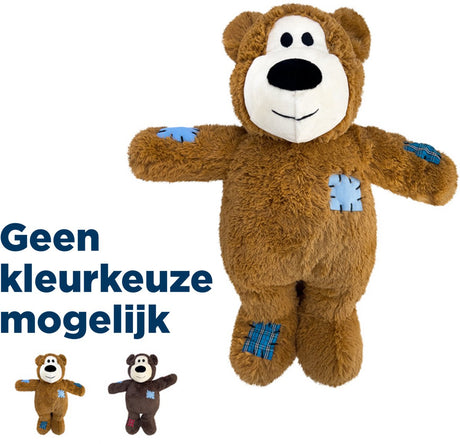 Kong knots bear jumbo - krammetøj - 21,6x12,7x25,4 cm assorteret jumbo