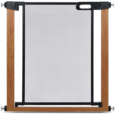 Duvo plus mit hjem sikkerhedshegn og forlængelser 2,5x75-82x76cm sort brun