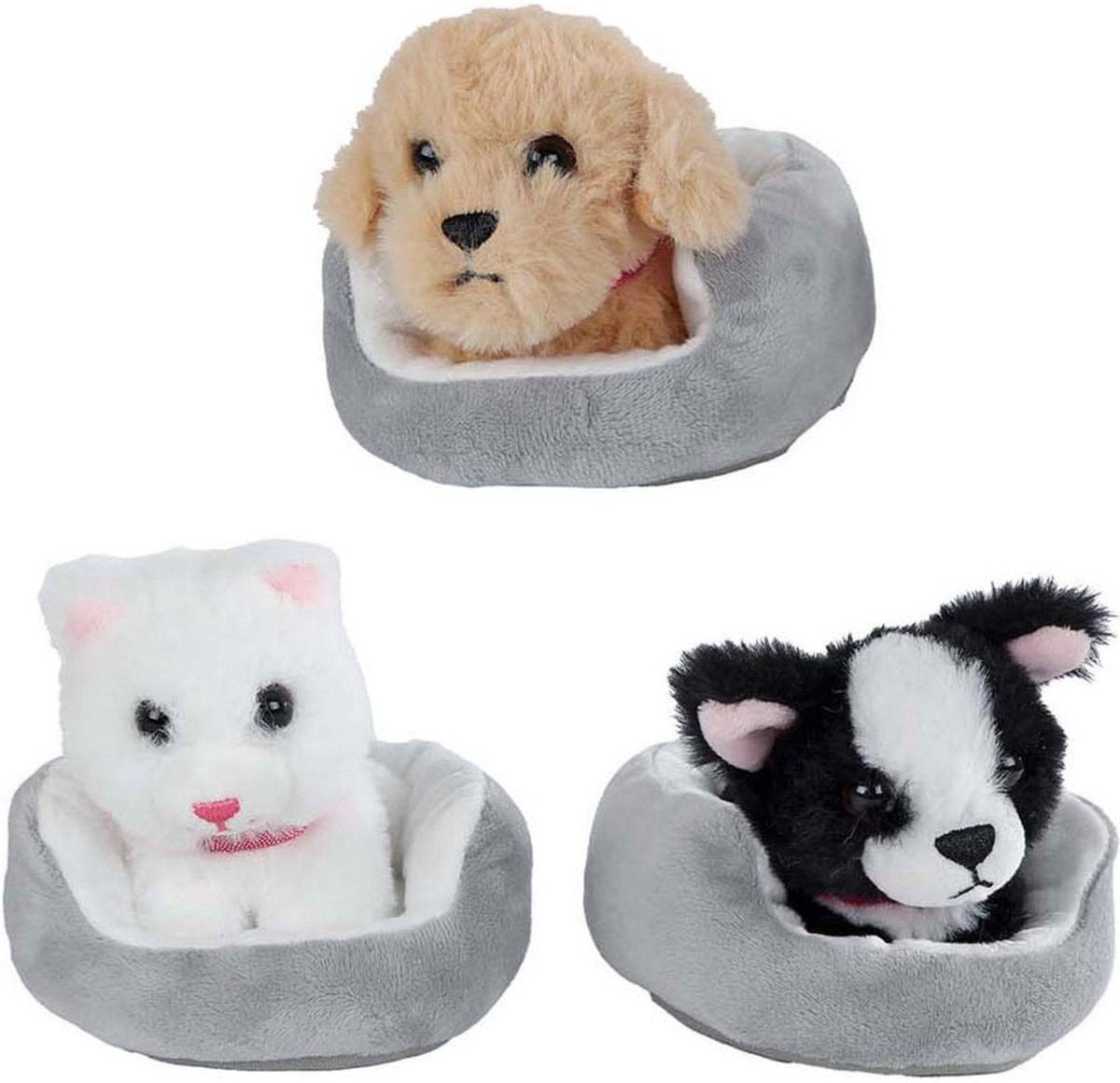 Tag mig hjem hund eller kat i kurv 12cm