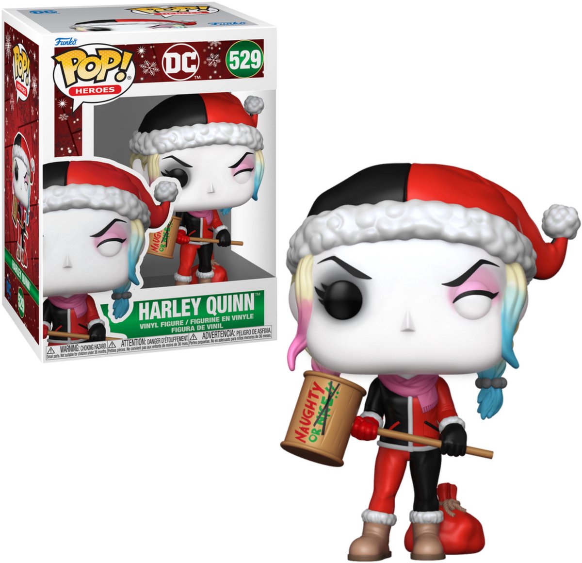 Funko harley quinn harley (ferie) vinyl figur 529 pop! flerfarvet