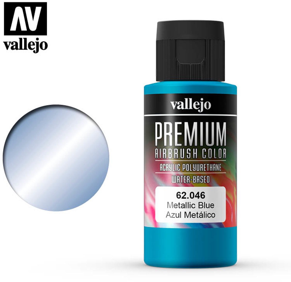 Vallejo premium farve metallic blå - 60ml - - val-62046