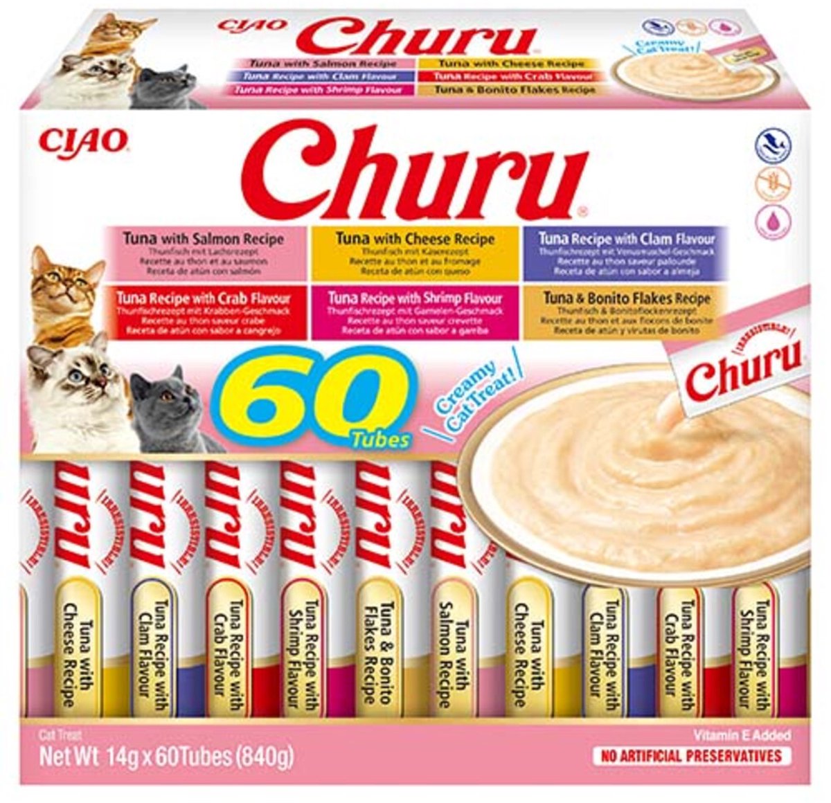 Ciao churu kattepuré tun 60x14 gr