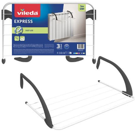 Vileda express tørrestativ - radiator tørrestativ - 3 m tørrelængde