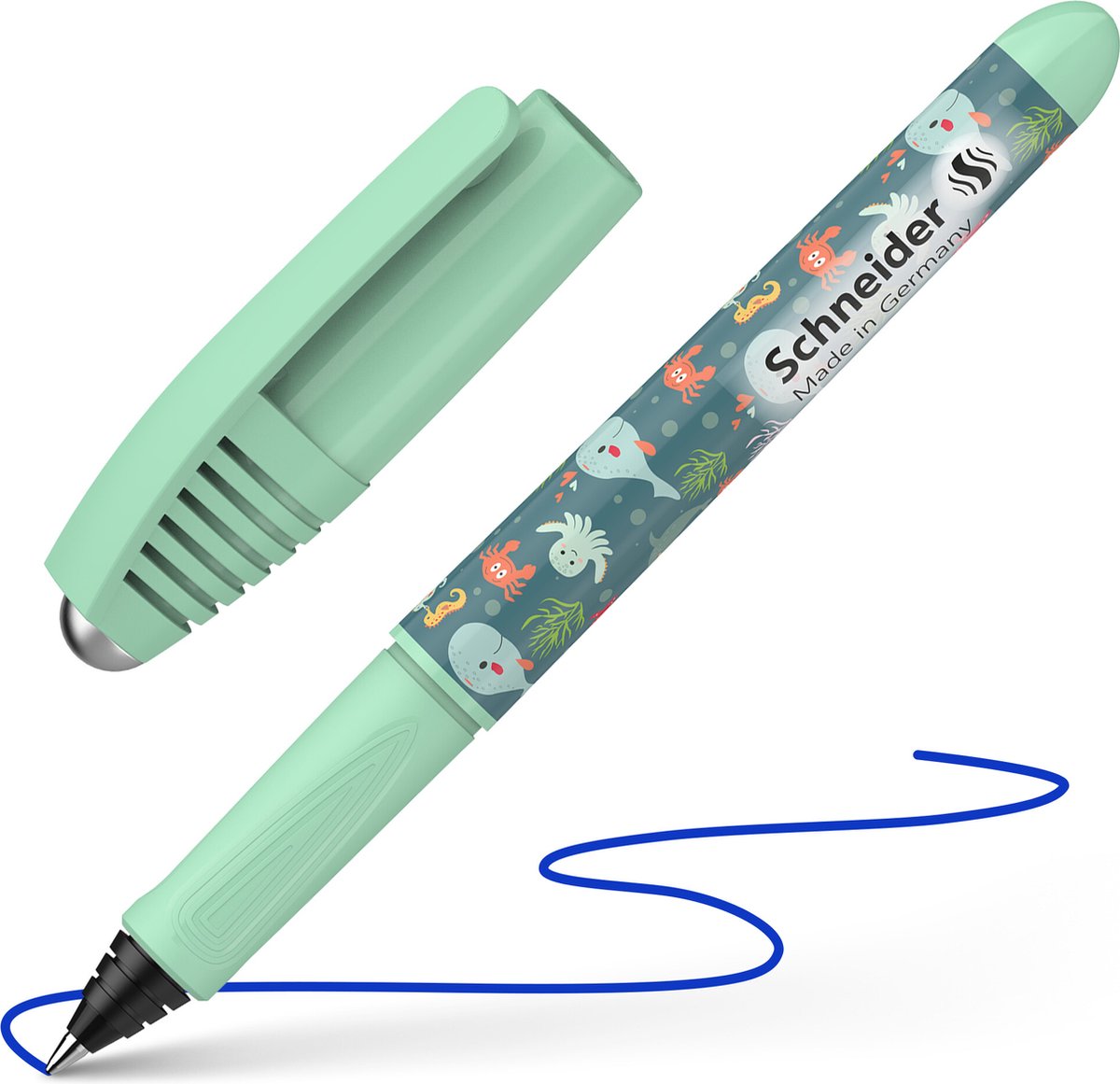 Schneider skriveredskaber schneider rollerball - zippi - nib m - happy fish - s-187525