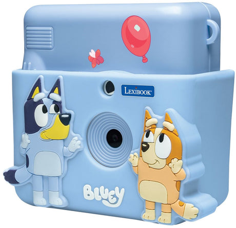 Lexibook starcam® print, kamerapakke med instant printer, 4 papirruller, halsrem, 3d blå silikoneetui og justeringssæt