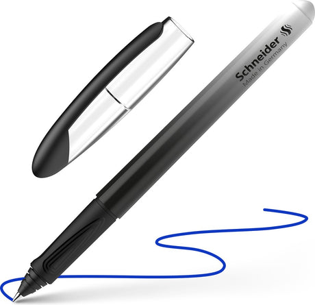 Schneider skriveredskaber schneider rollerball - voyage - sort + hvid - nib m - s-187661