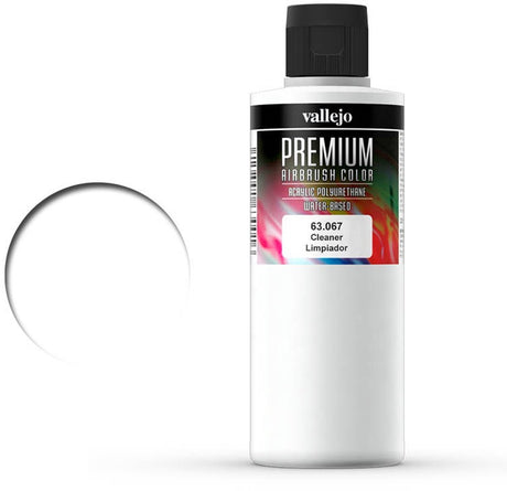 Vallejo hobbymaling - 63067 premium airbrush-rens - renere - 200 ml