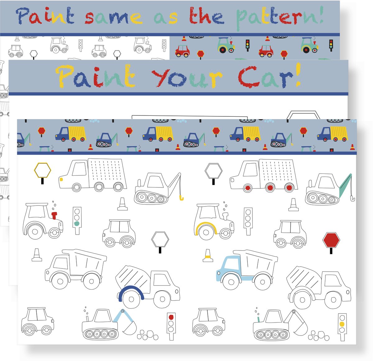 Ancor desk planner b'log play me cars 40x30cm