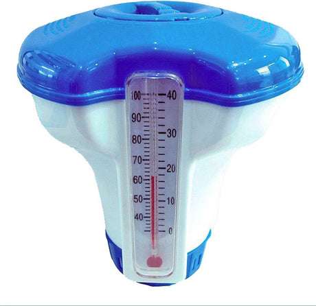Summer fun chlorine floater - for 20g tablets - including thermometer