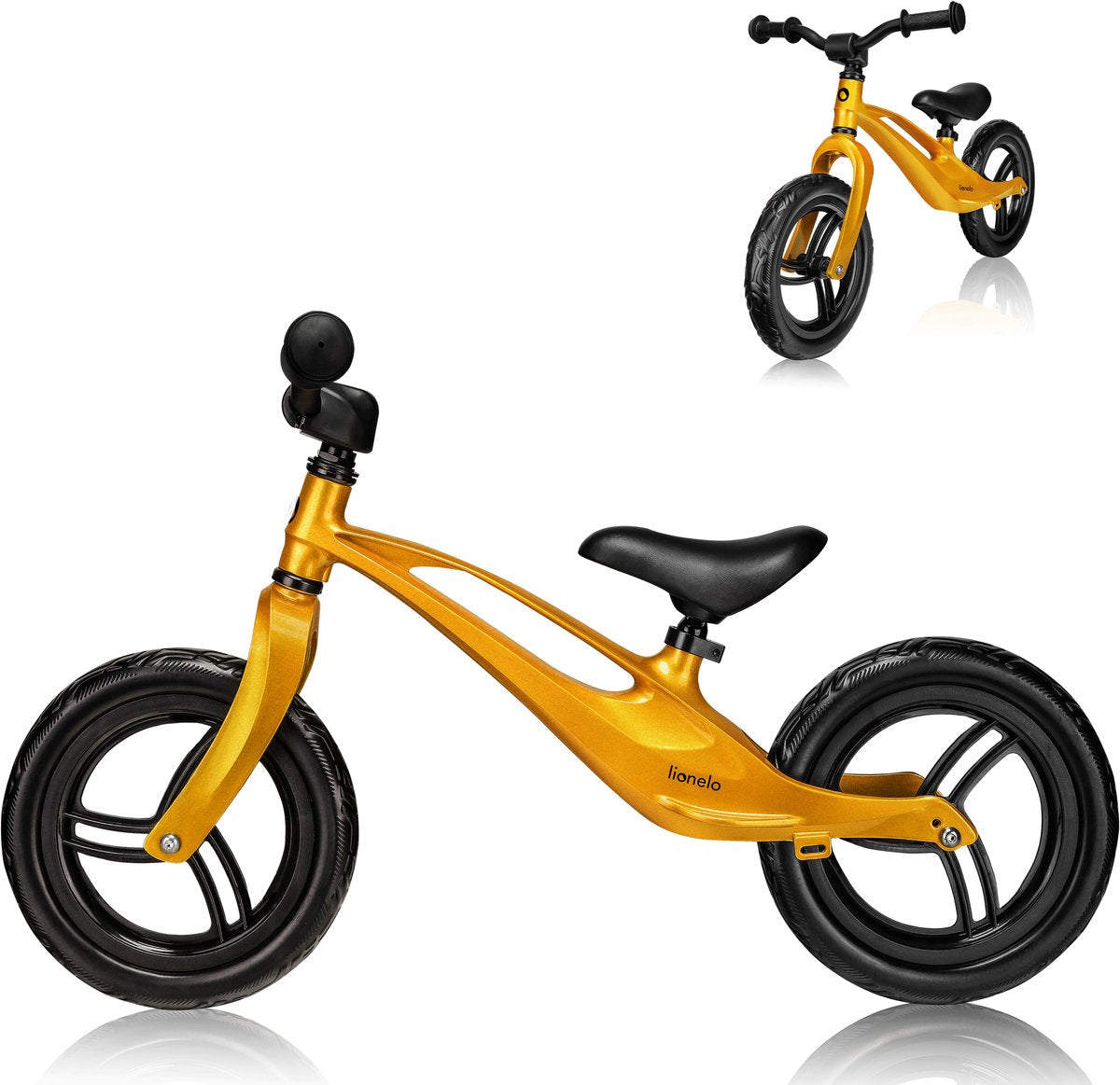 Lionelo bart - balancecykel - unikt magnesiumstel - let og holdbart - skridsikkert betræk til styret - meget let - 2,8 kg