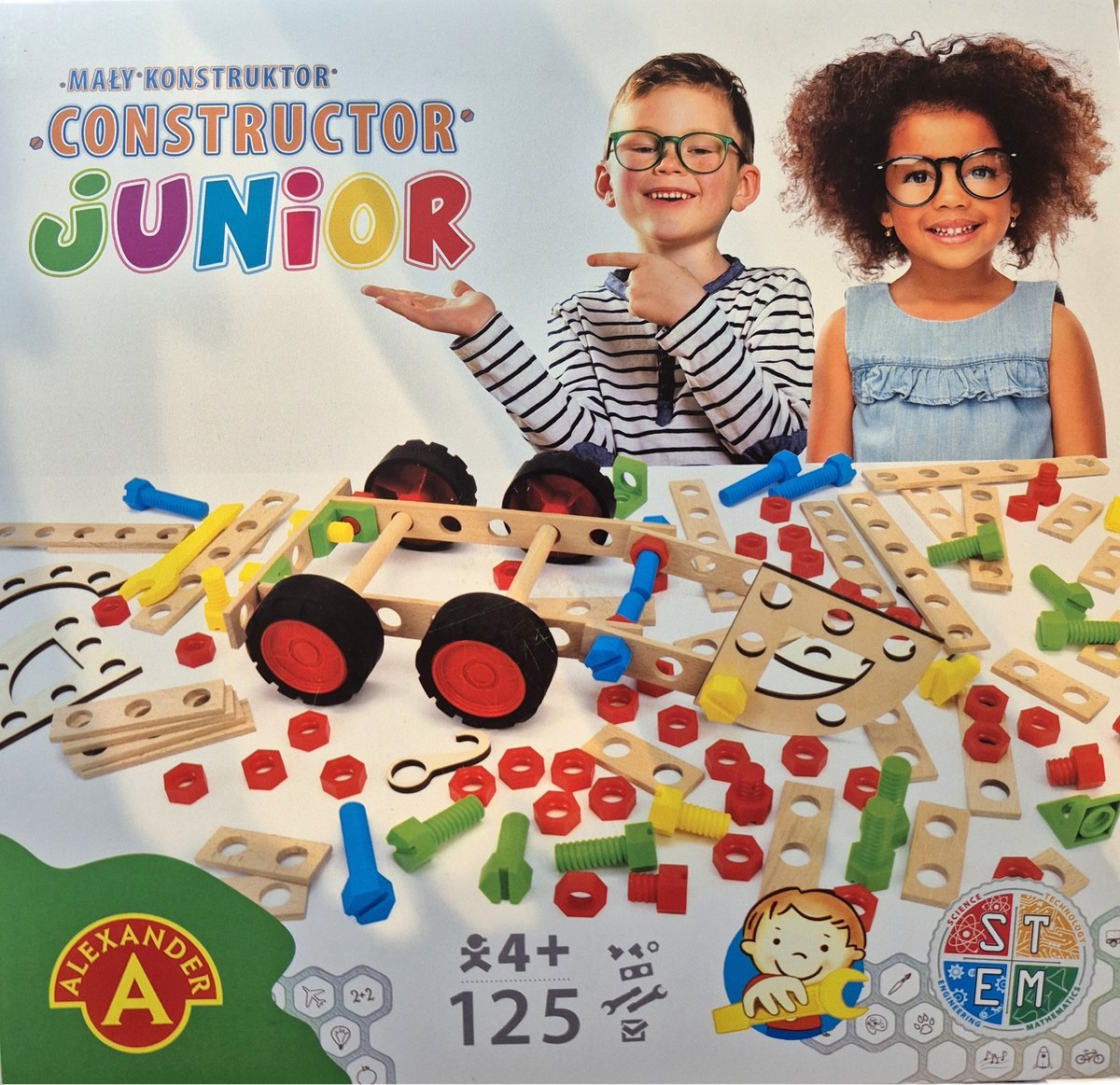 Alexander toys constructor junior - gør det selv byggesæt - 125p
