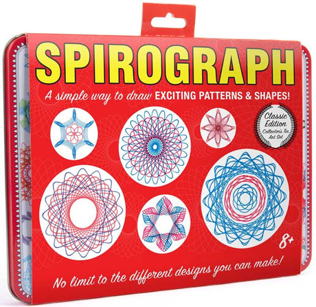 Spirograph legetøj retro blik sæt - kreativt tegnesæt til børn.