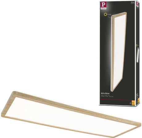 Paulmann LED panel atria shine baggrundsbelysning ip44 kantet 580x200 mm 22w 2300lm 3000k trælook