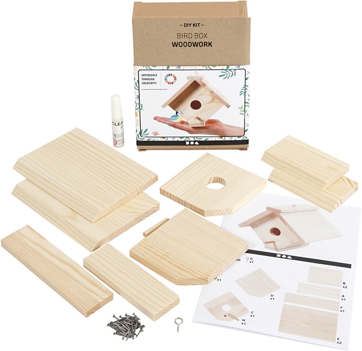 Creativ virksomhed https: www.cchobby.nl birdhouse-h-13-cm-d-14-5-cm-w-16-cm-1-piece