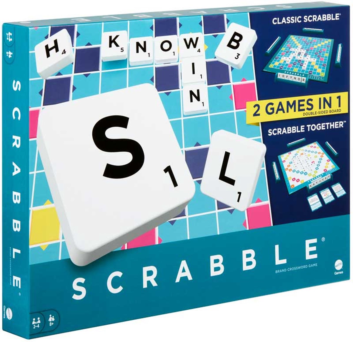 Mattel spil mattel scrabble, brætspil, lateral tænkning, 8 år