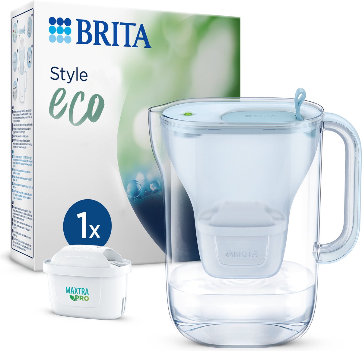 Brita style eco - vandfilterkande - 2,4l - blå