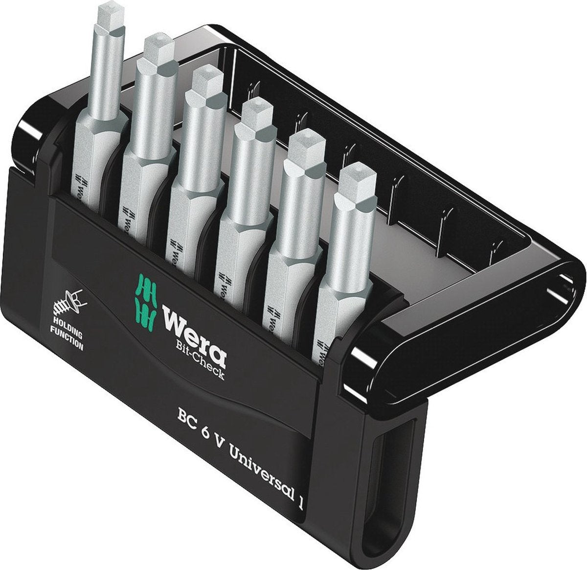 Wera bit-check 6 v universal 1 05056478001 bit sæt 6-delt indvendig firkant (Robertson) torsionszone