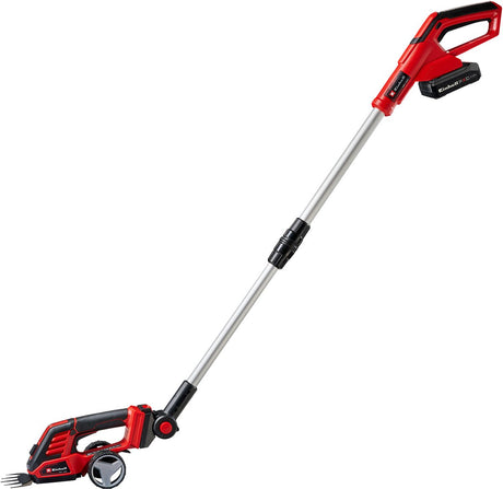Einhell batteri græshækkeklipper ge-cg 18 100 li t kit - power x-change - 18 v li-ion - klippebredde græssaks: 10 cm - klippebredde hækkeklipper: 20 cm - inkl. 2,5 ah batteri og 1x oplader