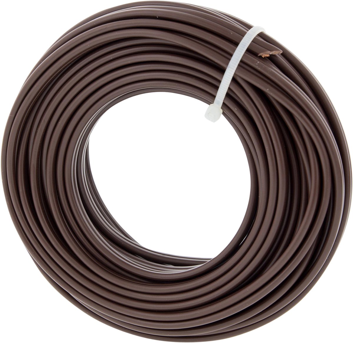 Q-link tvillingledning - lavspænding op til 42 volt - 2 x 0,75 mmâ² - 10 m - brun