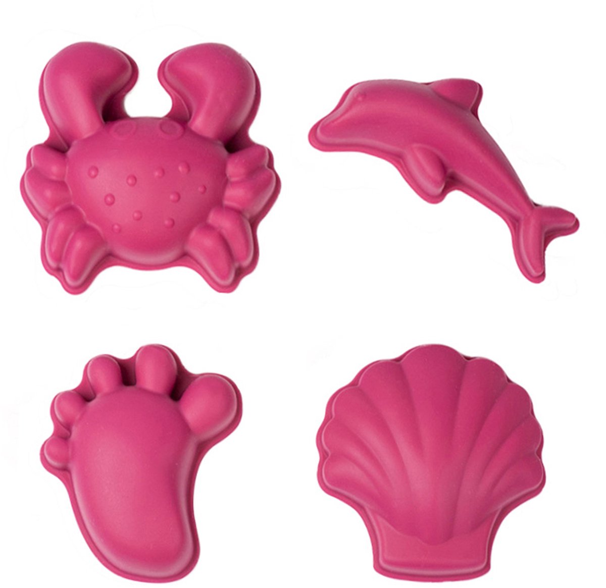 Scrunch sandforme - røde - foldbare - genanvendelige