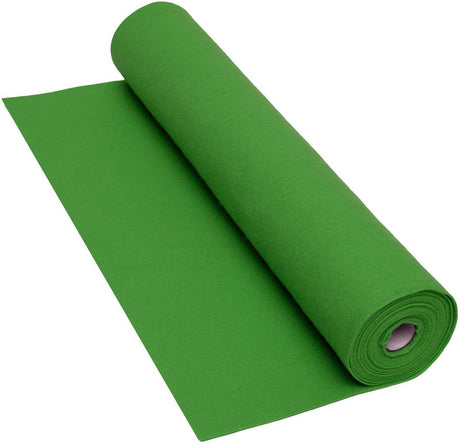 Farver - grøn filtrulle - 160 gsm, 5 m x 45 cm