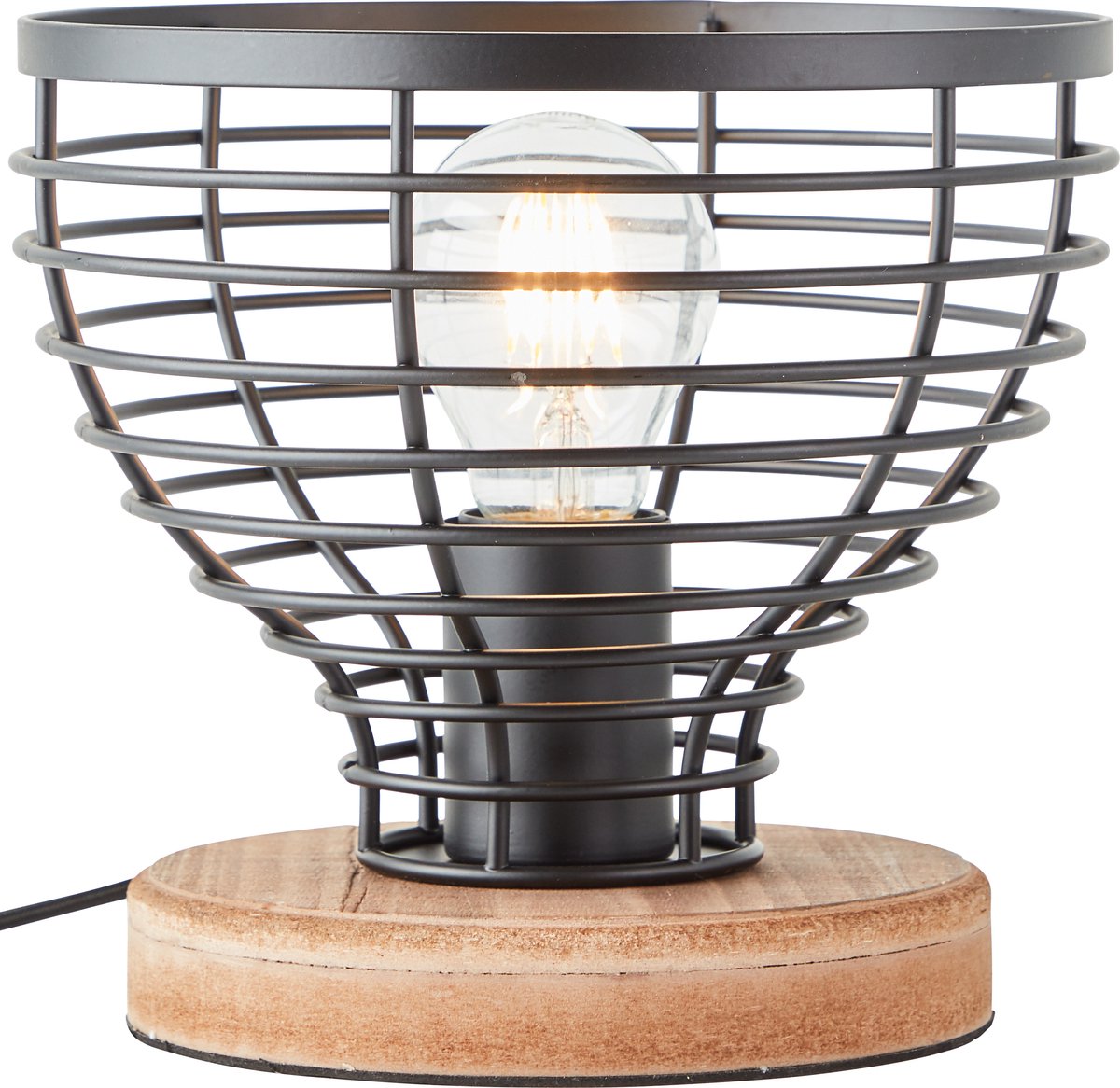 Brilliant avia - bordlampe - e27 max 1x40w - sort træfarve