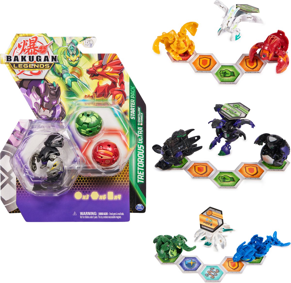 Bakugan legends s5 startpakke 3-pak - 1 tilfældigt sæt
