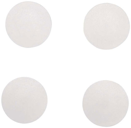 Maul magnet massiv rund 4 stk 0,8 kg plast ferrit bruchsicher ø 3,2 x 0,96 cm hvid