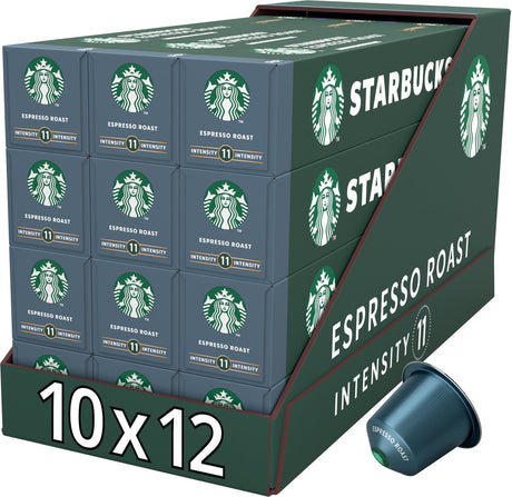 Starbucks by Nespresso kapsler espresso ristet - 10 kaffekopper x 12 æsker