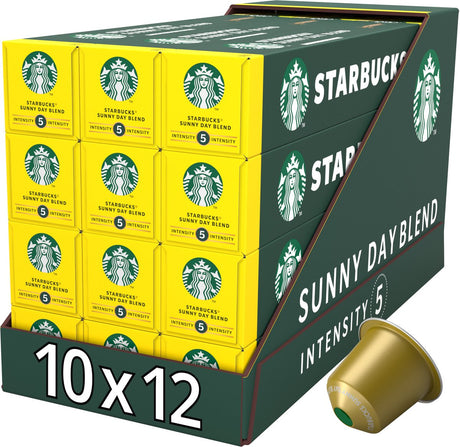 Starbucks by nespresso kapsler solskinsdag blanding - 10 kaffekopper x 12 æsker
