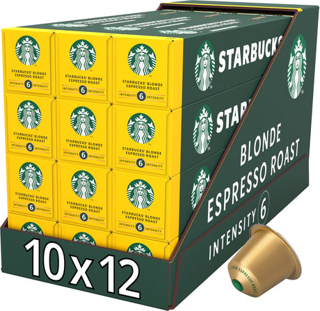 Starbucks by Nespresso kapsler blond espresso stegt - 10 kaffekopper x 12 æsker