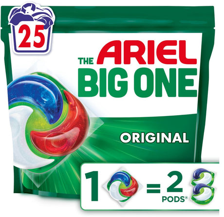 Ariel 3-i-1 vaskemiddelbælg den store originale - 25 vaske