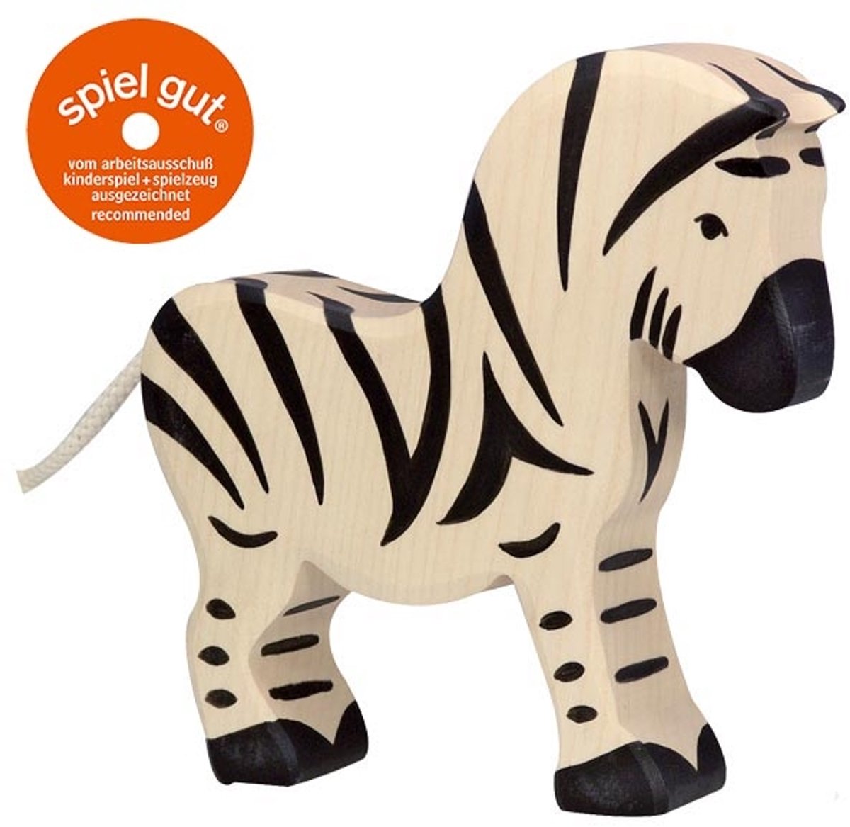 Goki holztiger zebra. 15 cm.