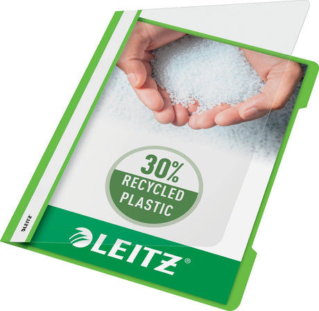 Leitz quick-fix a4 - 30 % genbrugsplast - 25 stykker - lysegrøn