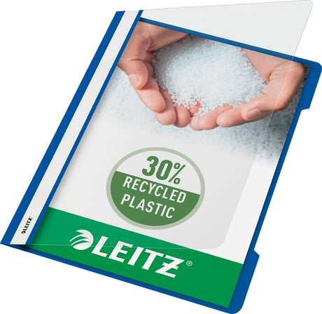 Leitz quick fixer a4 - 30% genanvendt plastik - 25 stykker - blå