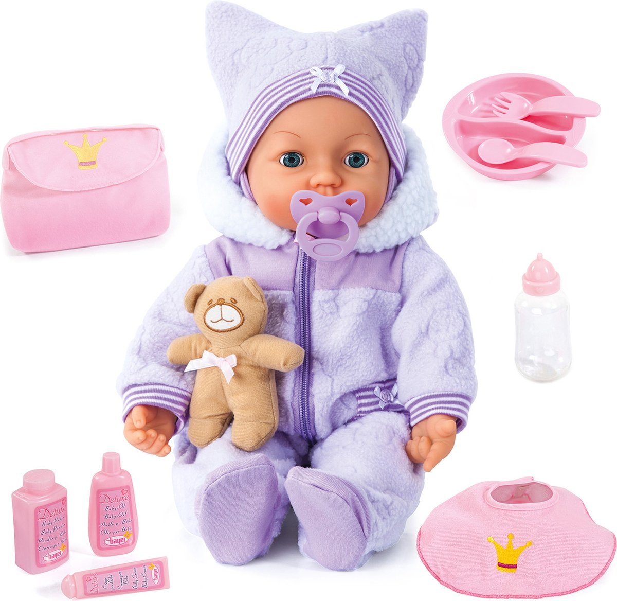 Bayer design - babydukke piccolina magiske øjne 46cm