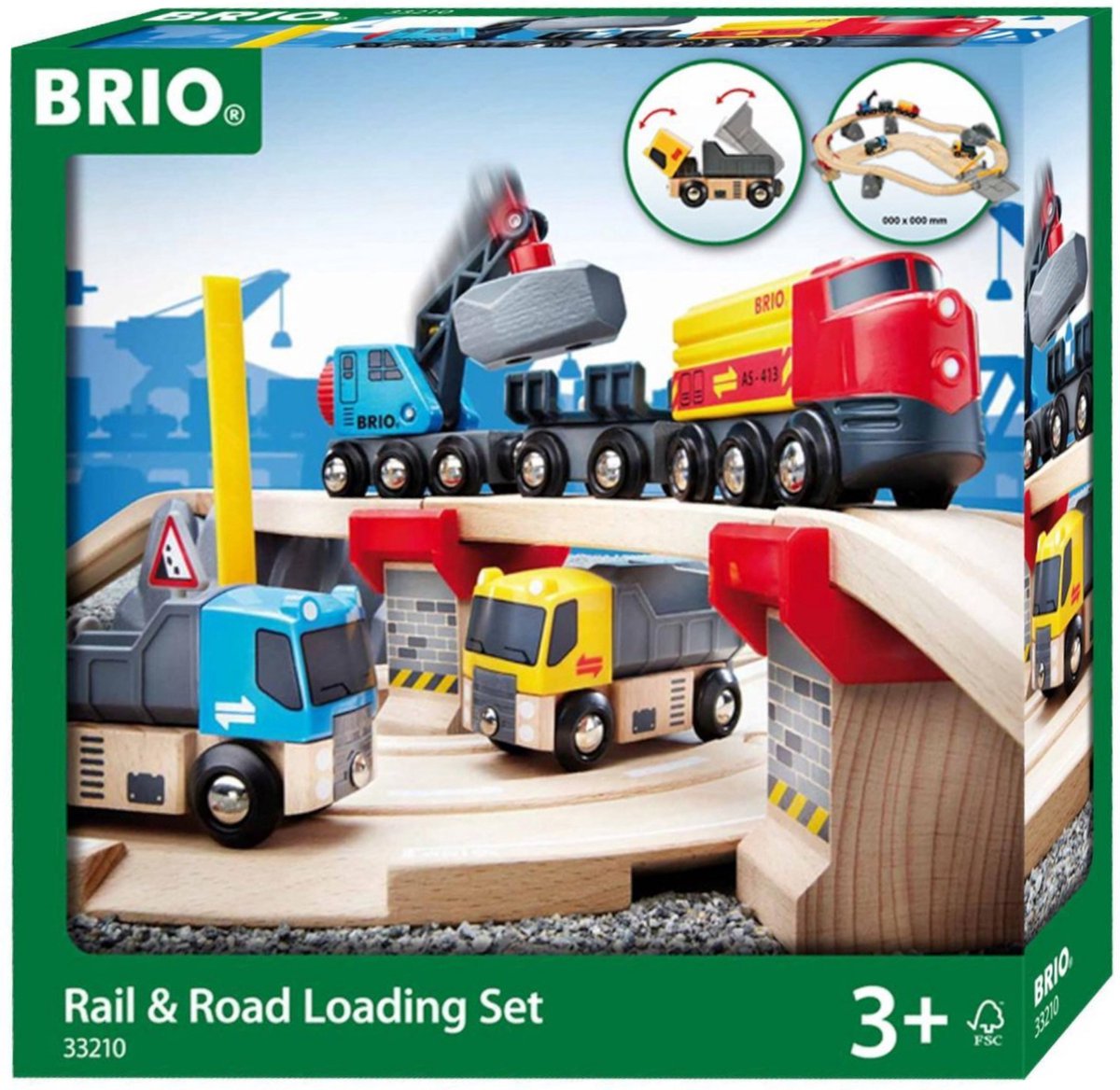 Brio jernbane- og vejtransportsæt - 33210